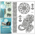 New Temporary Tattoo Exquisite Lace Decoration Black and White,Leg/arm/thigh, Waterproof Tatoo Sticker